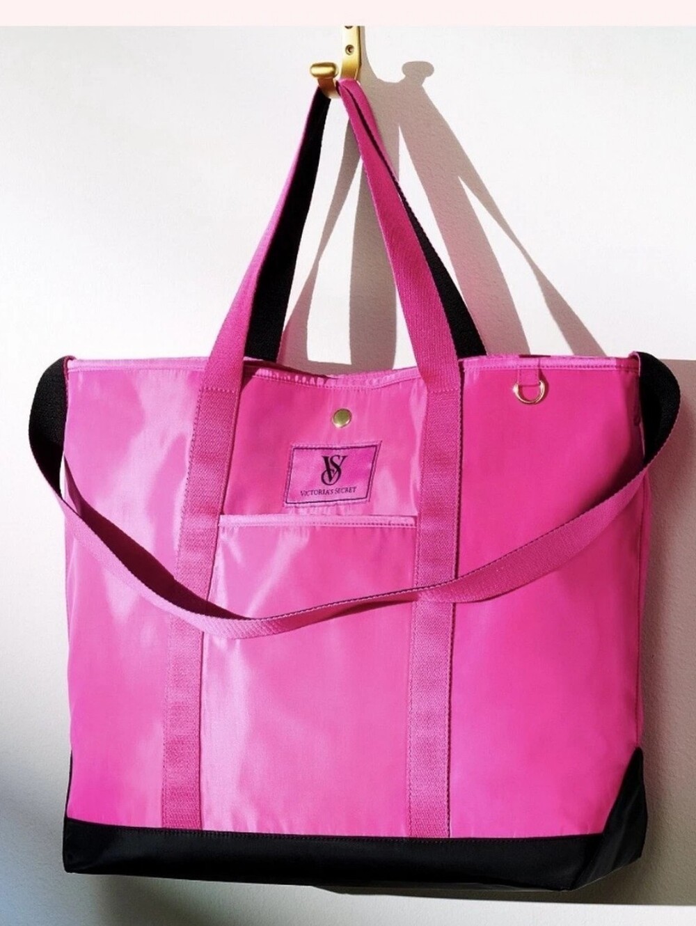 New Victoria's Secret Hot Pink Carryall Tote Bag